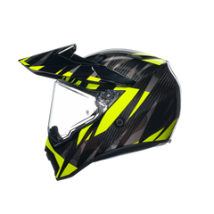 Casco integrale Touring AGV AX9 MPLK Steppa Carbon/Grey/Yellow