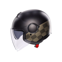 Casco Jet AGV Eteres Ponza Matt Black/Gold