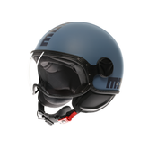 MOMODESIGN FGTR CLASSIC MATT BLU / BLU - CASCO JET CON VISIERA E2206