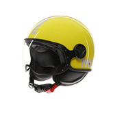 MOMODESIGN FGTR CLASSIC CANDY GIALLO / BIANCO - CASCO JET CON VISIERA E2206