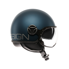 MOMODESIGN FGTR EVO AVIO OPACO / ARGENTO - CASCO JET CON DOPPIA VISIERA E2206