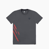 Maglietta Ready, una maglietta unisex in cotone grigio scuro. Design casual con grafica racing. Di REV'IT!.