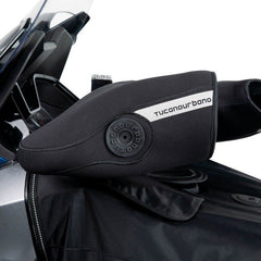 Coprimanopole SX in neoprene nero, un accessorio per moto. Protezione contro freddo e intemperie. Di TUCANO URBANO.