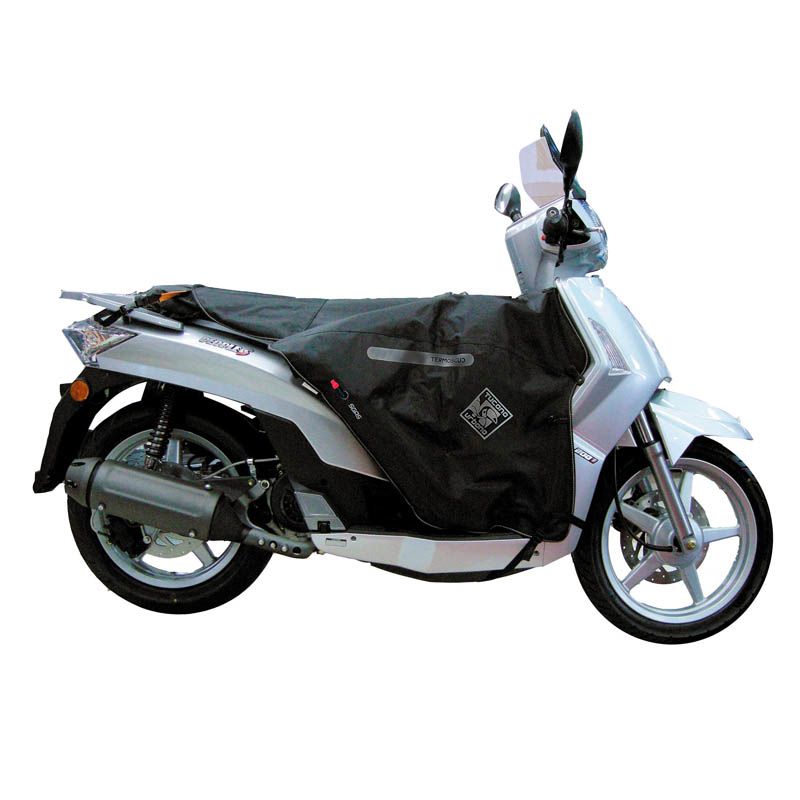 Coprigambe Termoscud R066X, un coprigambe nero per scooter. Impermeabile e termico. Di Tucano Urbano.