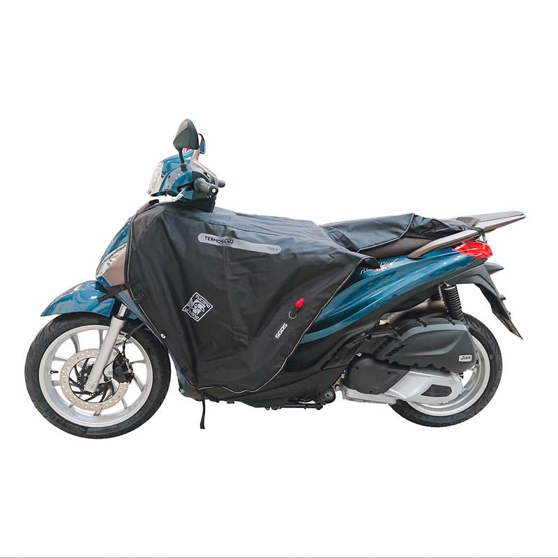 Coprigambe Termoscud R214X, un coprigambe impermeabile e termico. Su scooter. Di Tucano Urbano.