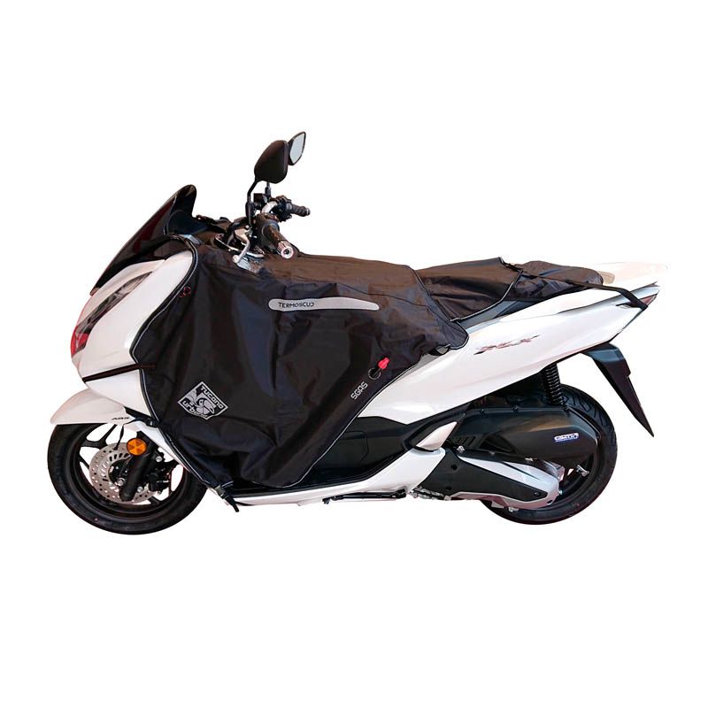 Coprigambe Termoscud R223X, un coprigambe impermeabile e termico. In uso su scooter. Di Tucano Urbano.
