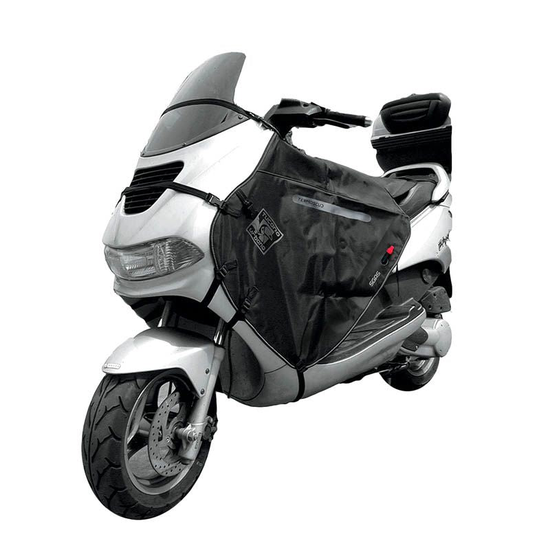 Coprigambe Termoscud R031X, un coprigambe impermeabile in poliammide. Utilizzato su scooter. Di Tucano Urbano.