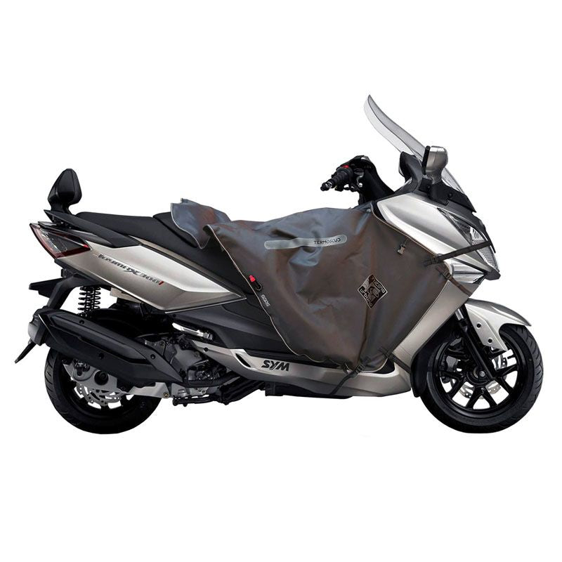 Coprigambe Termoscud R029X, un coprigambe impermeabile e termico. Utilizzato su scooter. Di TUCANO URBANO.