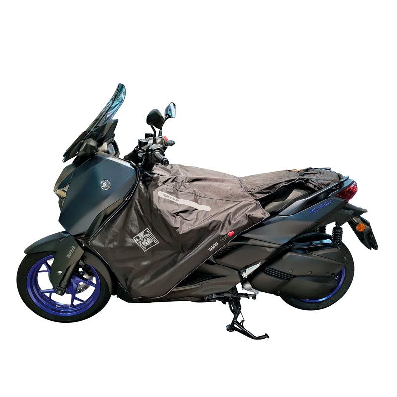 Coprigambe Termoscud R244X, un coprigambe nero per scooter. Protezione contro freddo e pioggia. Di TUCANO URBANO.