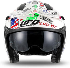 Casco Moto Cross Jet UFO SHERATAN HE13002V