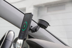 Mag Wireless Orbit, Porta telefono magnetico con ricarica wireless e attacco a ventosa adesiva