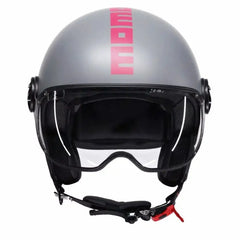 Casco Jet Momodesign FGTR Classic Grigio Fucsia Fluo Opaco