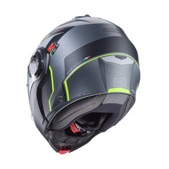 Casco Modulare CABERG Duke Evo Move - Matt Gun Metal/Black/Yellow