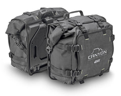 Borse Laterali Canyon GRT720, una borsa con capacità 25+25 litri. Impermeabile e resistente. Di Givi.