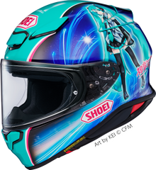 Casco Moto Integrale Shoei NXR2 Hatsune Miku TC-4