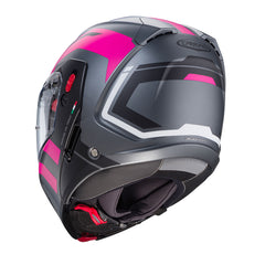 Casco Modulare CABERG Horus X Helmet Road - Matt Gun Metal/Fuchsia/Black