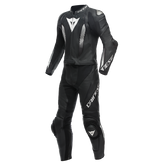 Laguna Seca 5 - Tuta da moto 2 pezzi in pelle con inserto elastici - Uomo