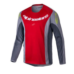 Maglia Motocross Bambino Alpinestars Youth Racer Melt Rosso Grigio