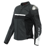 Rapida - Giacca moto da donna in pelle con protezioni morbide - Donna