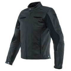 Giacca Moto in Pelle Dainese Razon 2 Nero con Pro-Armor