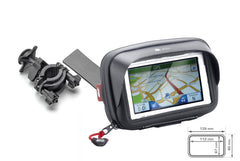 Supporto GPS/Smartphone Givi, un supporto versatile per moto. Compatibile con tubolari 8mm-35mm.