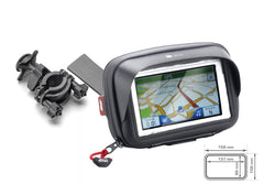 Supporto GPS/Smartphone Givi, un supporto versatile per moto. Installazione semplice e chiusura sicura.