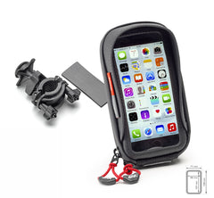 Supporto GPS/Smartphone Givi, un supporto versatile per moto. Installazione semplice e chiusura sicura.