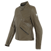 Santa Monica Lady Leather Jacket Perf. - Giacca da moto in pelle traforata - Donna