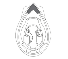 Protezione antivento per casco AGV AX9