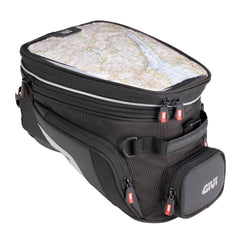 Borsa da serbatoio Xstream 320, un borsa in poliestere nera. Ideale per Honda e Kawasaki. Di Givi.