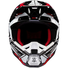 Casco Cross Alpinestars SM5 Action 2 Nero Bianco Rosso Lucido