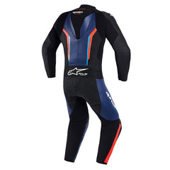 Tuta Moto Intera in Pelle Alpinestars GP Force V2 1PC Nero Blu Rosso