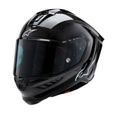 Casco Integrale Racing Alpinestars Supertech R10 Solid Black Carbon M&G