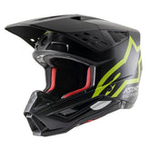 Casco Cross Alpinestars SM5 Compass Nero Giallo Fluo