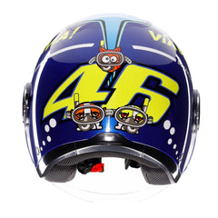 Casco Moto Jet ETERES AGV E2206 Rossi Misano 2015
