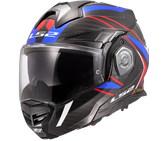 LS2 FF901 Advant X Carbon Casco Moto Reversibile – Future II Bianco Blu Rosso