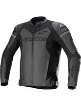 Giacca Moto in Pelle Alpinestars GP Force Airflow Nero/Nero