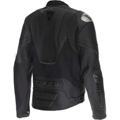 Giacca Moto in Pelle Traforata Donna Dainese Racing 5 Perf WMN Nero