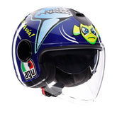 Casco Moto Jet ETERES AGV E2206 Rossi Misano 2015
