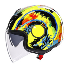Casco Moto Jet ETERES AGV E2206 Rossi Winter Test 2019