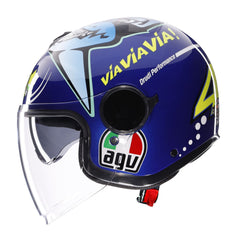 Casco Moto Jet ETERES AGV E2206 Rossi Misano 2015