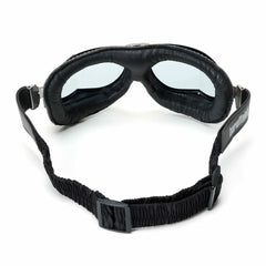 Maschera Moto Vintage Baruffaldi Vintaco Pelle Nera