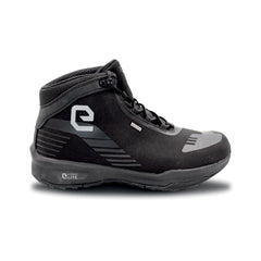 ELEVEIT MOTOBOOTS - TOWN WP, scarpe moto impermeabili in pelle nera. Design urbano e comfort.