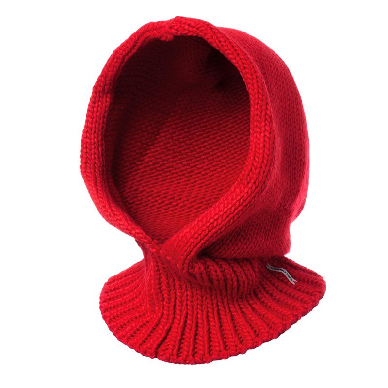 Cappuccio hood & snood termico in maglia