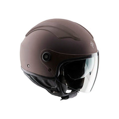 Casco demi-jet in policarbonato, con doppia visiera e cover copri-aera zione Dynamic Flow