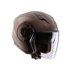 Casco jet in policarbonato, con doppia visiera e ventilazione Clima Sy stem