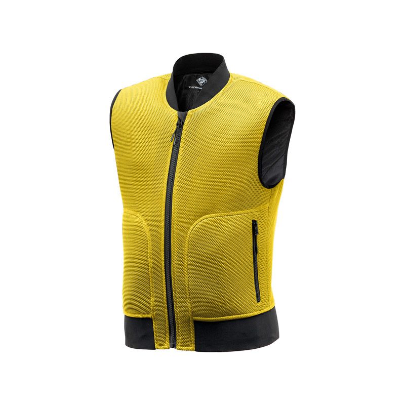 Gilet in rete con paraschiena integrato, certificato CE - Classe C (ov ersuit)