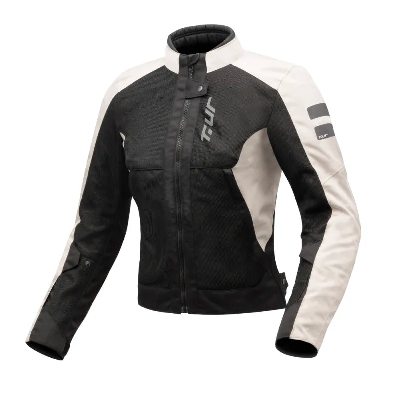 Giacca Moto Estiva Donna T.UR Siena Lady Ice/Black