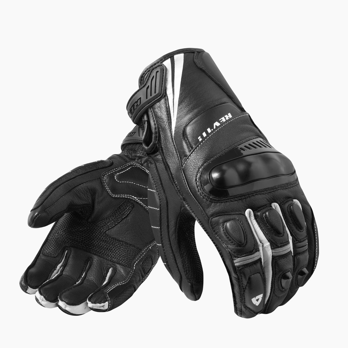 Guanti Moto Uomo in Pelle Sportivi Rev'it! Chicane