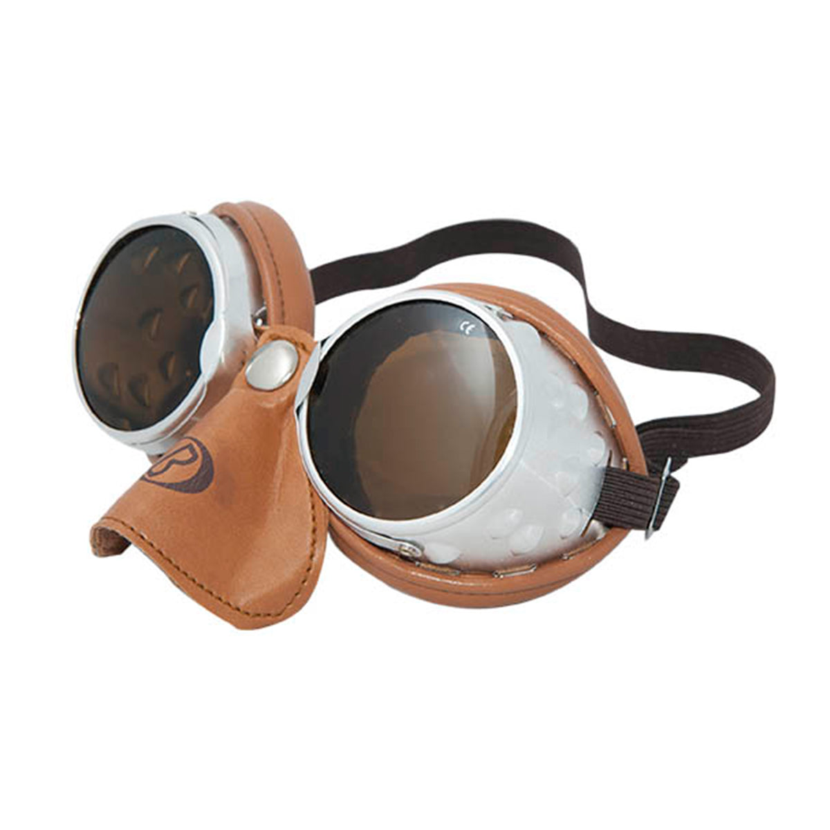 Occhiali Moto e Alpinismo Vintage Baruffaldi 101 SAR Cuoio